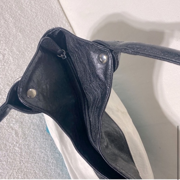 5/$25 Payless Shoe Source Colour Block Faux Leather Hobo Bag Shoulder Bag Purse - Picture 8 of 14